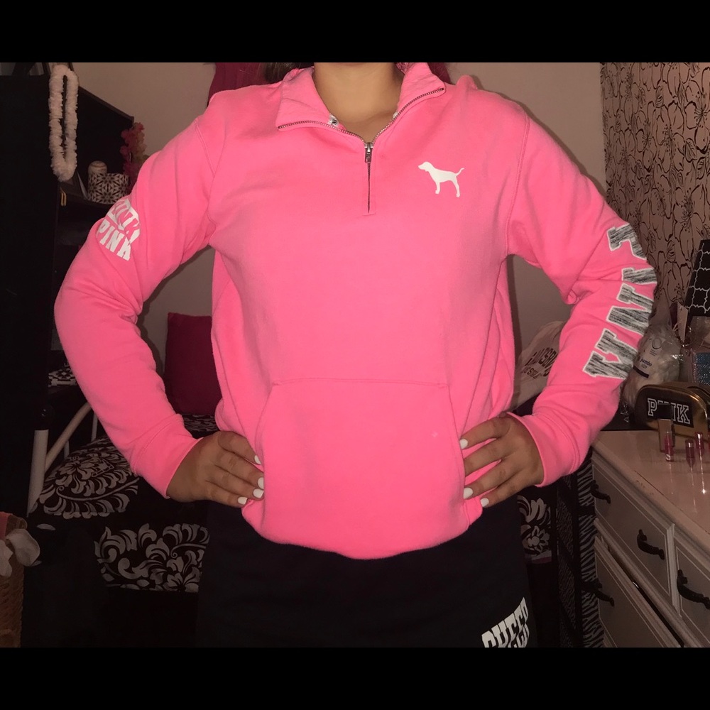 PINK half zip.